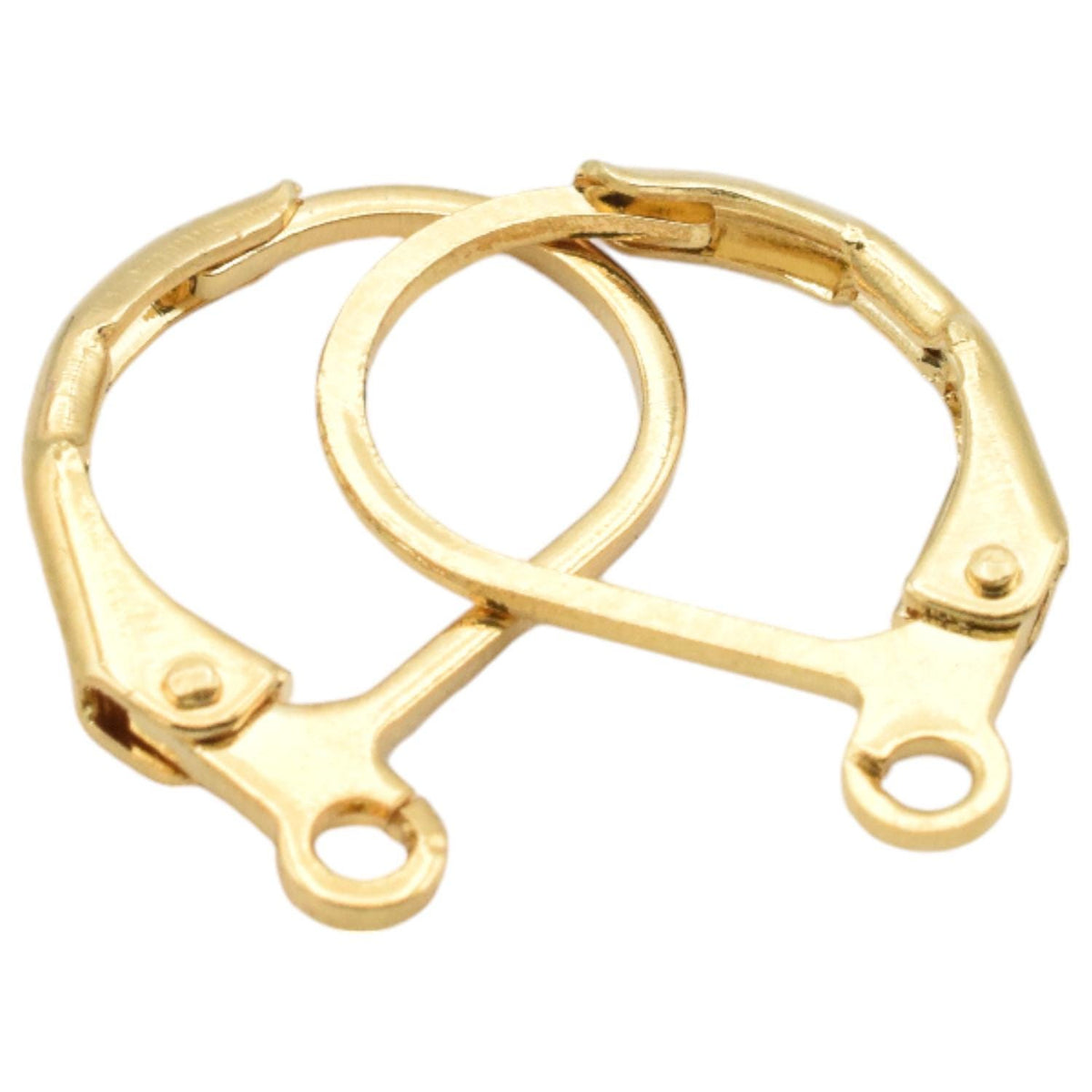 Gold filled Look 14k lever back hoop earrings for jewelry making 6pairs/pk jewelry making supplies - detail image 8