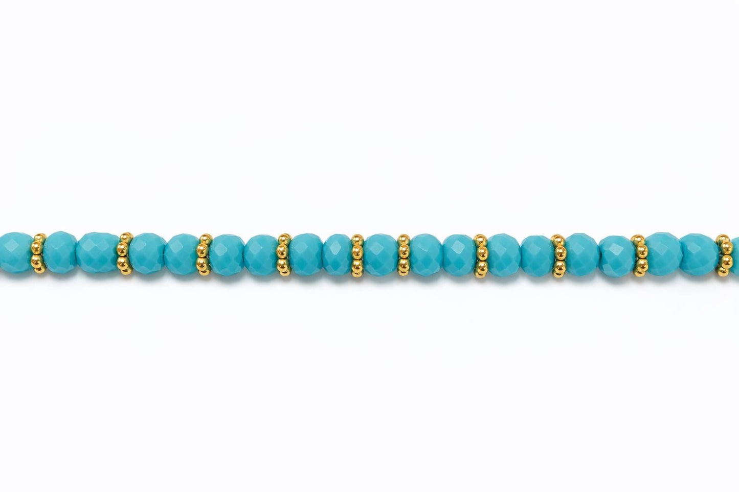 Gold Daisy Roundel Spacer Beads: Floral Motif Accent Beads, Textured Stainless Steel (4mm & 6mm, Jewelry Components)