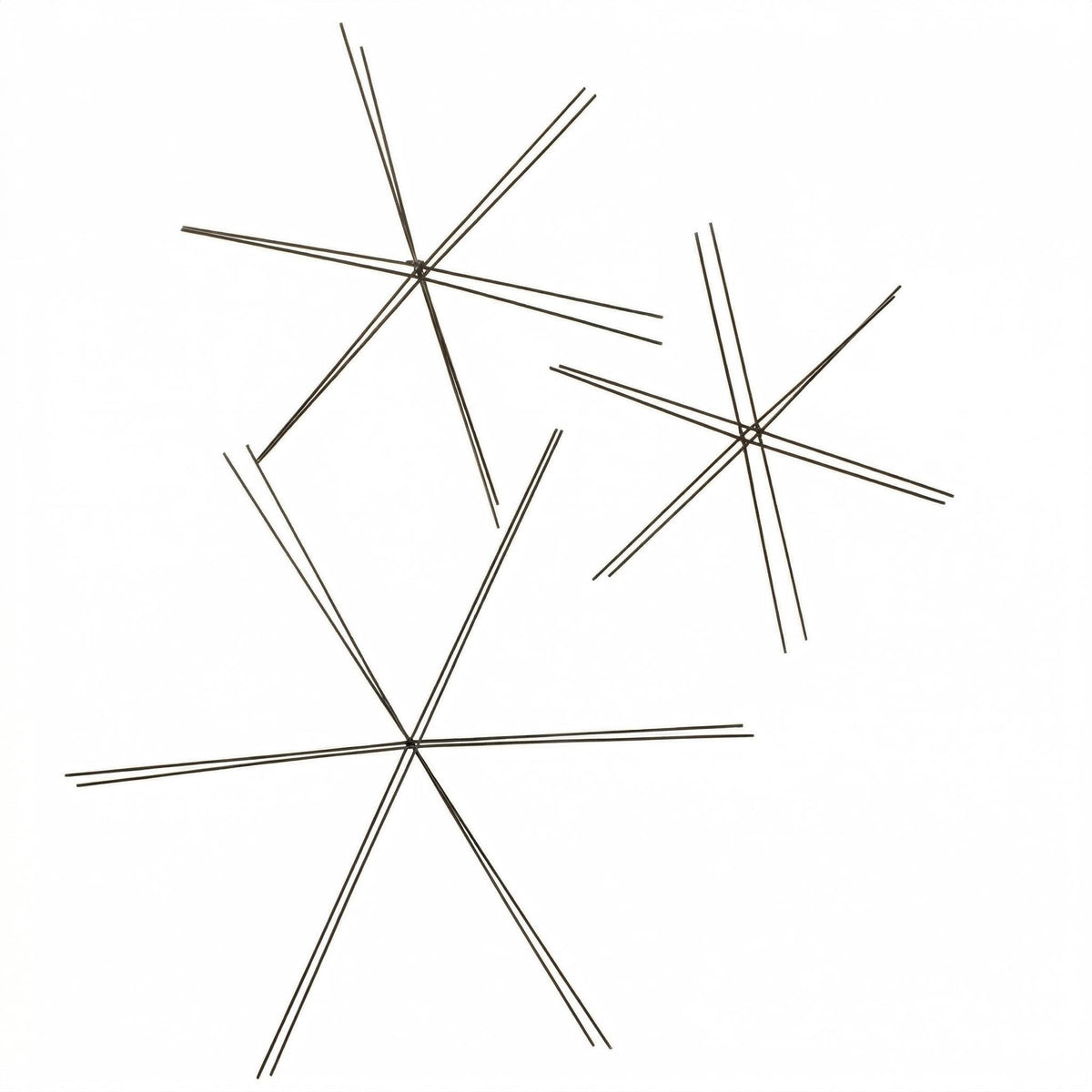 Snowflake Wire Frame DIY Craft Kit: Beaded Holiday Ornament, Jewelry Wire Focus (3 Sizes, Ribbon Loop Included)