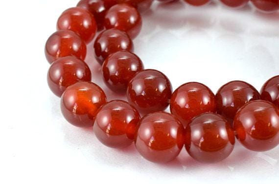 New Carnelian Gemstone Round Beads 4mm, 6mm, 8mm, 10mm, 12mm and 18mm loose Beads birthstone natural Beads for jewelry making