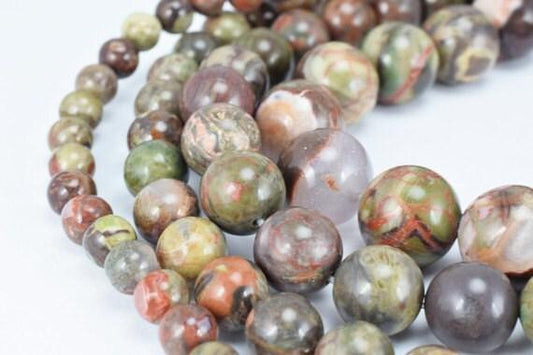 Natural Ocean Agate Gemstone Beads Gemstone Round Beads 6mm,8mm,10mm,12mm Natural Stones Beads Healing chakra stones Jewelry Making
