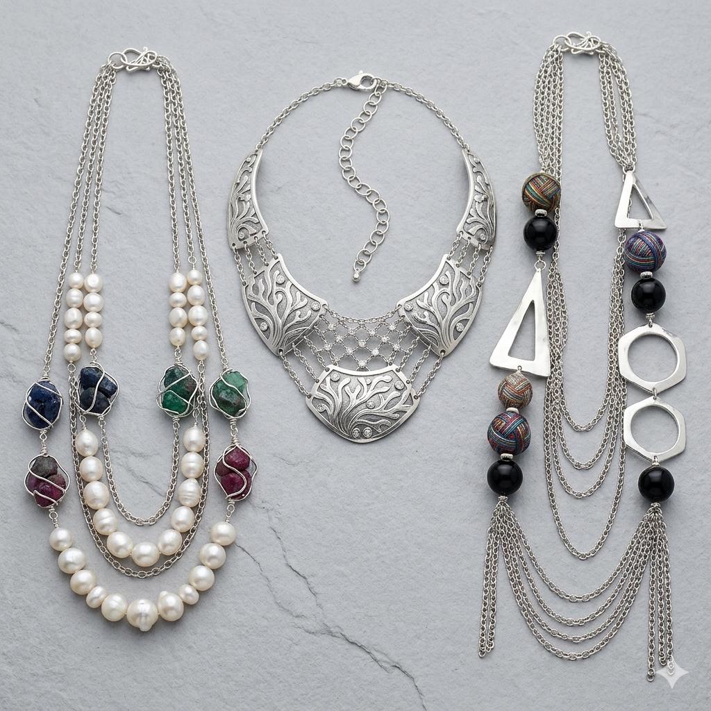 The extension chain used on a delicate silver chain bracelet to show adjustable sizing options.