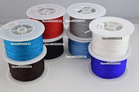 Nylon Cord Knot Shamballa Macrame Bead Beading Size 1mm Thread Cord jewelry making supplies - detail image 2