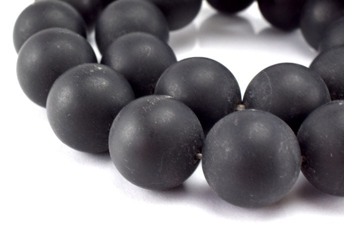 Matte Dusty Onyx Round Gemstone Beads 4.5mm/6.3mm/8.2mm/10.3mm/12.5mm/14.4mm loose gemstone,birthstone for Jewelry Making...