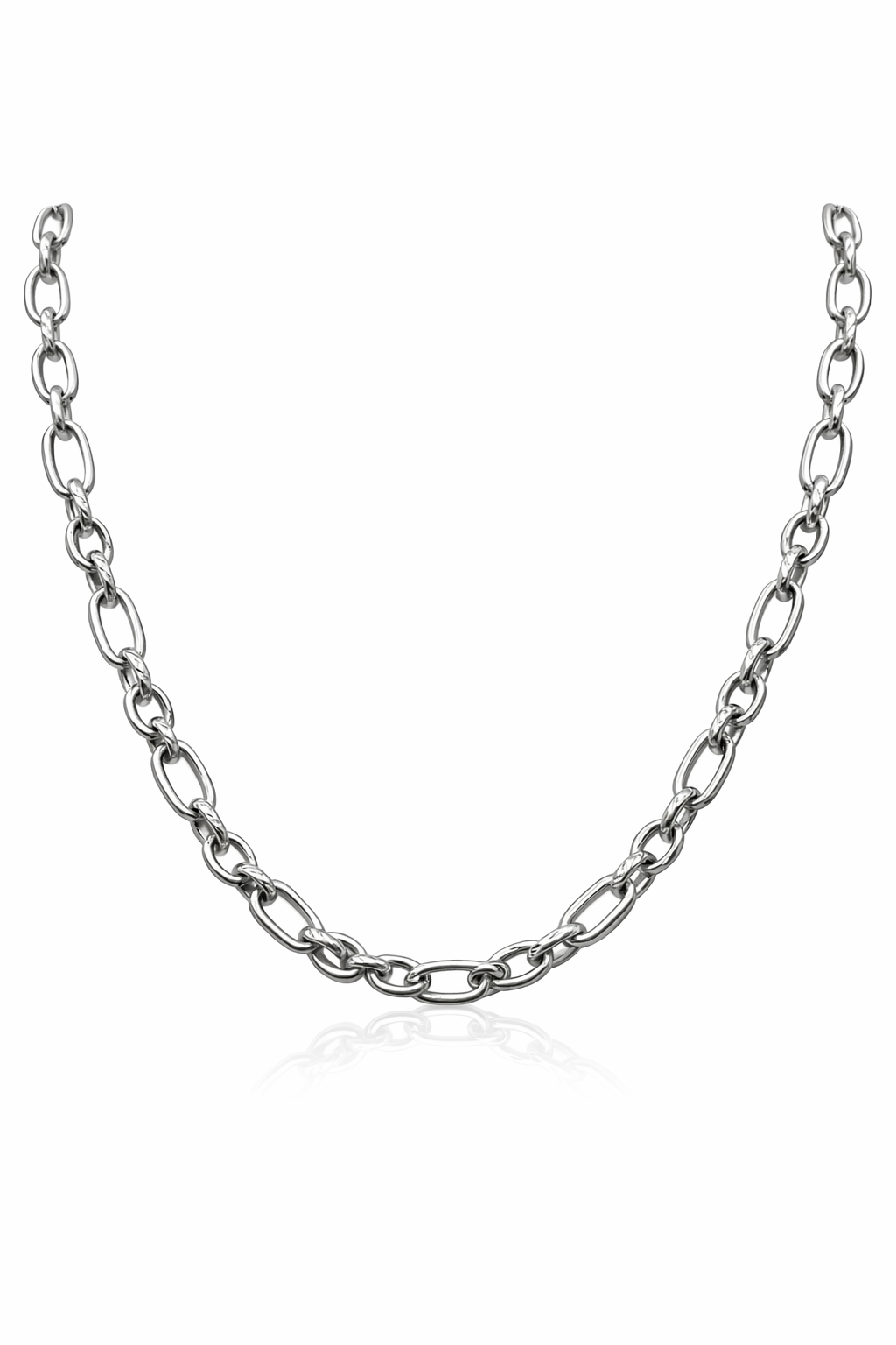 Stainless Steel Chain - Gold Plated Oval Link Textured Chain by Yard for Jewelry Making