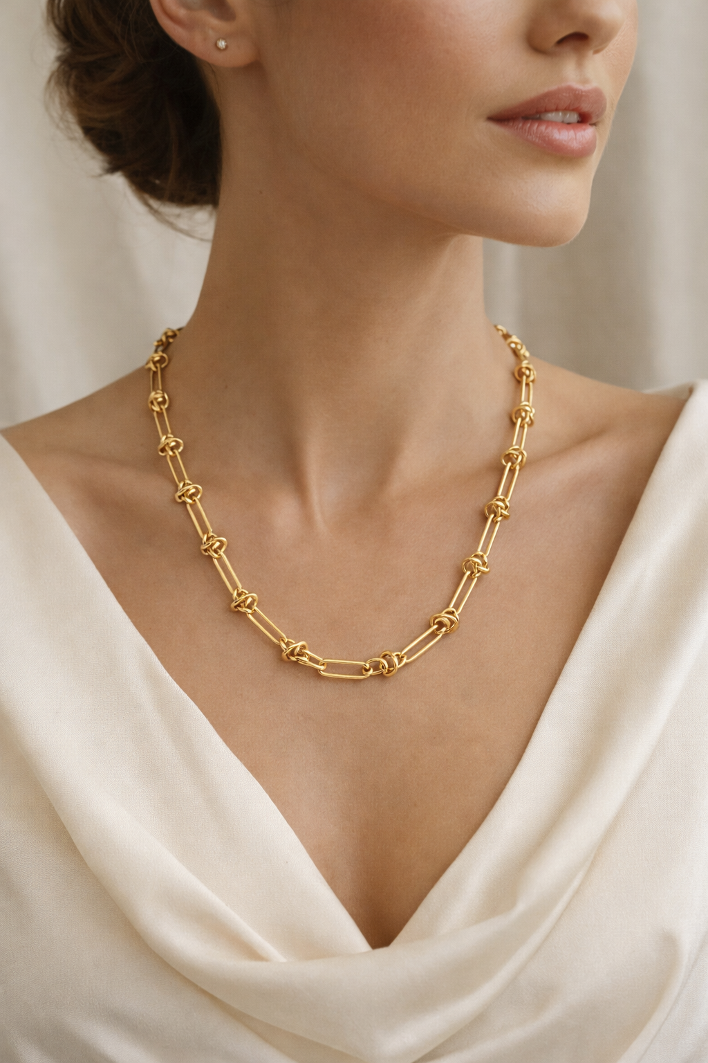 Chunky Chain Necklace – Gold Plated & Silver Stainless Steel Chain by Yard