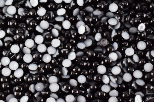 Decoden Flat Back Black Pearls (Half Pearl) 4mm/6mm/8mm/13mm/15mm/19mm for Cloth or Shoe or Decoration or Jewelry Making Item#789222042479