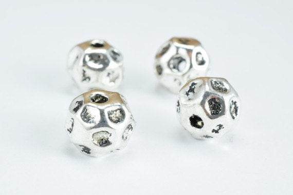 Silver Alloy Rondelle Beads Tibetan Style Antique Silver Alloy Metal Bracelets Charm Size 10x8mm Hole Size 2mm For Jewelry