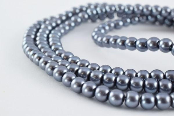 Gray Hematite Glass Pearl Beads Glass Beads Round 4mm Shine Round Beads For Jewelry Making Item #789222045814
