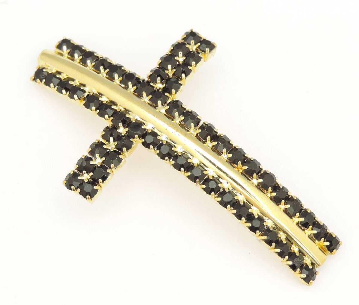 RhineStone Curved Cross, Slideway, Slide Connector Cross, 2 PCs 6 Colors, Baptism, Christening Craft, Embellishment,Pave Beads