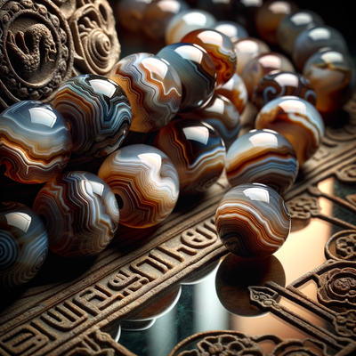 The Mystical Elegance of Agate: Exploring the Ancient Meaning and Modern Appeal of 12mm Wave Stone Beads