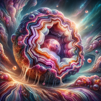 Mystical Beauty and Energy: Exploring the Unique Patterns and Vibrant Colors of Hot Pink Ombre Agate Stone Beads