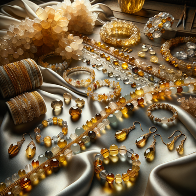 The Allure of Golden Mixed Quartz Beads: Exploring Their Versatility in Jewelry Making