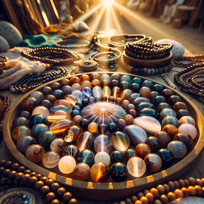 The Symbolism and Healing Energy of Mexico Crystal Agate Beads in Handmade Jewelry