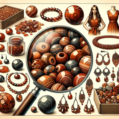 Exploring the Multi-Faceted Aspects of the 21mm Rust Sandstone Gemstone Beads: Their Geological Significance and Impact on Fashion Beading Projects