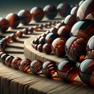 Exploring the Aesthetics and Versatility of Mixed Sizes Mahogany Obsidian Stone Beads