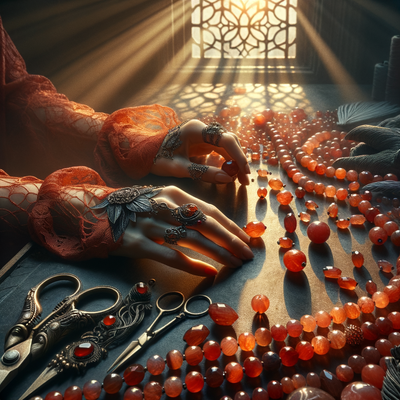 The Mystical Significance and Creative Potential of Red Aventurine Gemstone Beads in Jewelry Making