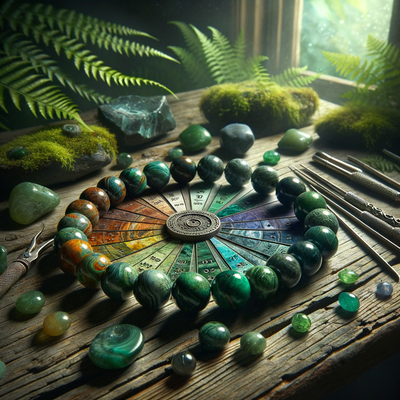 Exploring the Mystical Energies and Spiritual Significance of Natural Rainforest Jasper (Bird Rock) Gemstone Beads in Chakra Healing and Jewelry Design