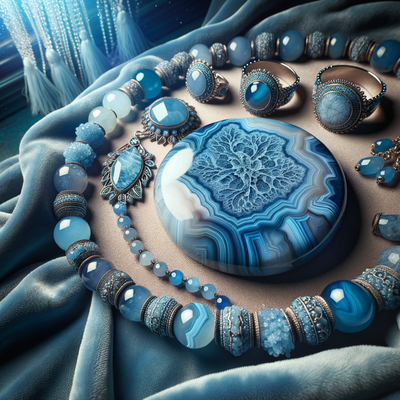 The Symbolism and Healing Properties of Blue Lace Agate Gemstone Beads in Jewelry Design
