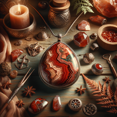 The Symbolism and Healing Properties of Natural Red Impression Jasper in Jewelry Design