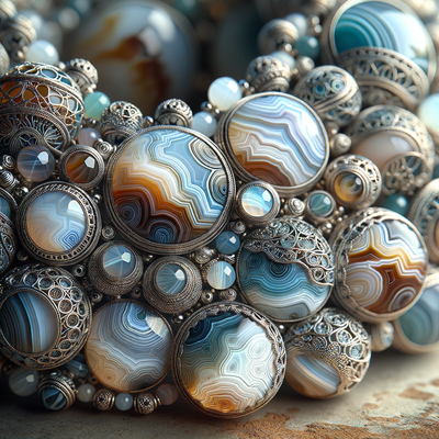 The Art and Significance of Lace Agate Gemstone Beads in Modern Jewelry Making