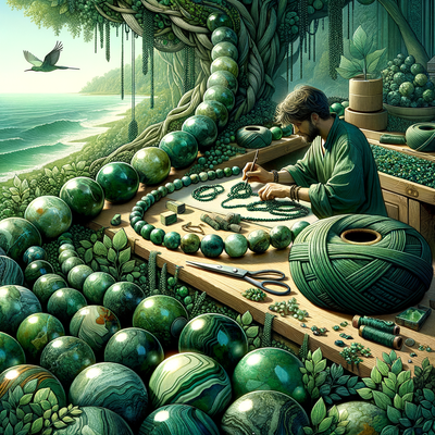 Exploring the Therapeutic Benefits and Artistic Appeal of Green Wood Jasper Gemstone Beads in Jewelry Making