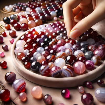 Exploring the Versatility of 7mm Ruby Mixed Colored Agate Round Stones in Customizable Jewelry