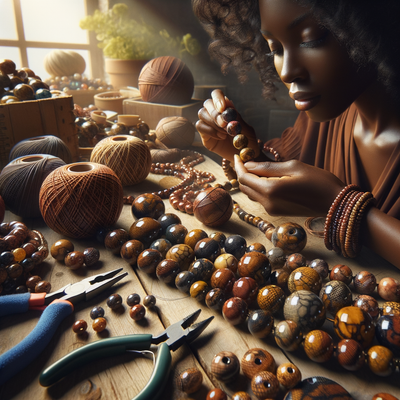 Exploring the Mystical Power and Unique Beauty of Natural Snake Skin Jasper Stone Beads in Jewelry Making