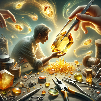 Exploring the Healing and Monetary Energies of Citrine Quartz Gemstone: An Essential for Jewelry Making