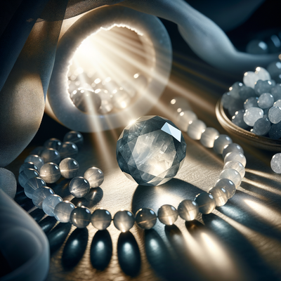 The Versatility and Healing Properties of Gray Quartz Gemstone Round Beads in Jewelry and Craftsmanship