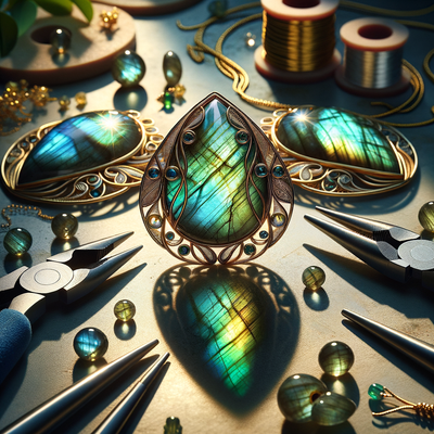 The Mystical Properties and Versatile Beauty of Green Labradorite in Jewelry Making