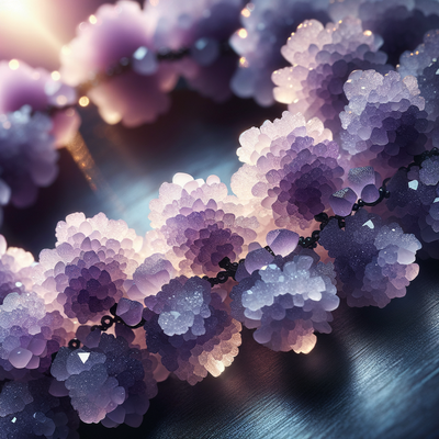 The Mystical Glow and Healing Powers of Frosted Matte Purple Druzzy Gemstone Beads in Jewelry Design