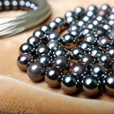 Explore the Grounding and Protective Qualities of Hematite Round Stone Beads for Exquisite Jewelry Making