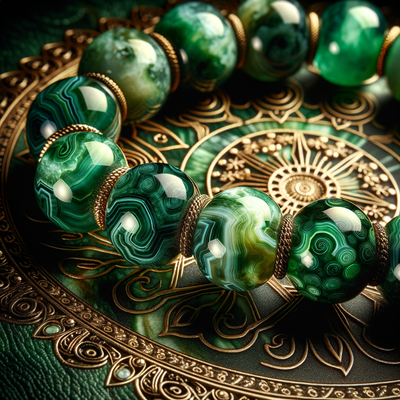 The Mystical Origins and Healing Powers Behind Green Crazy Agate Gemstone Beads