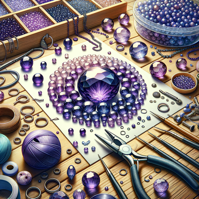 Exploring the Versatility and Beauty of Amethyst Round Gemstone Beads for Jewelry Making: An Overview of Sizes, Varieties and Purchase Options