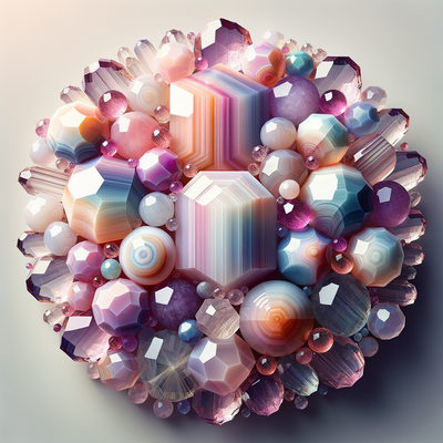 The Allure of Faceted Agate Beads: Exploring the Charm of Pastel Rainbow Fuchsia and Clear Stone Designs