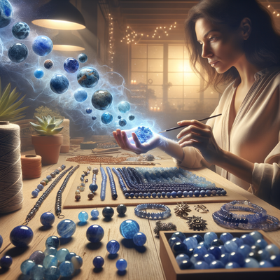 Exploring the Power and Beauty of Natural Sodalite Blue Spot Stone Beads in Jewelry Making.