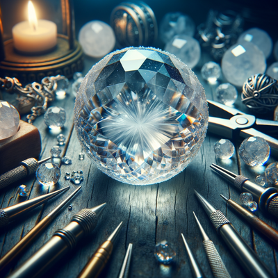 The Metaphysical Allure and Crafting Versatility of Clear Quartz Round Beads in Jewelry Design