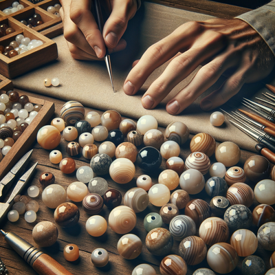 Exploring the Healing Power and Artistic Potential of Ivory Agate Gemstone Round Beads in Jewelry Making