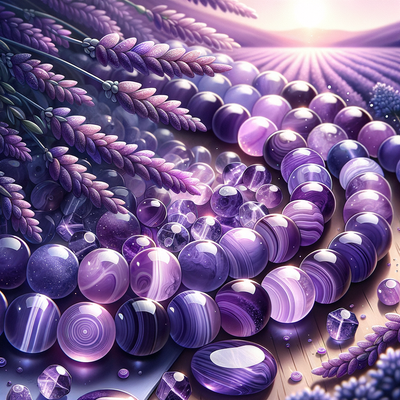 Exploring the Aesthetic and Healing Properties of 6mm Purple Agate Gemstone Beads