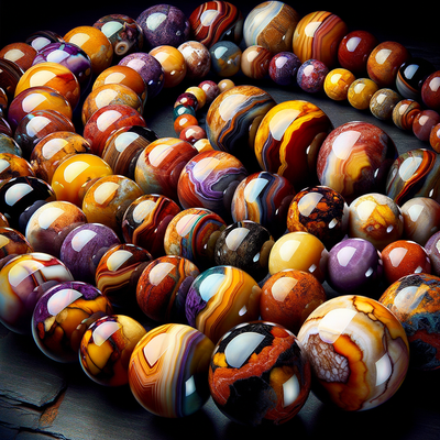 Exploring the Power and Beauty of Natural Mookaite Jasper Gemstone Beads: A Unique Gemstone for Jewelry Creation and Healing