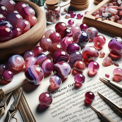 Exploring the Mystical Attributes of Fuchsia Madagascar Agate Gemstone Beads: Natural Healing Stones for Jewelry Making