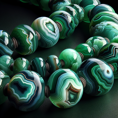Exploring the Powerful Healing Properties of Natural African Green Agate Gemstone Beads in Jewelry Making