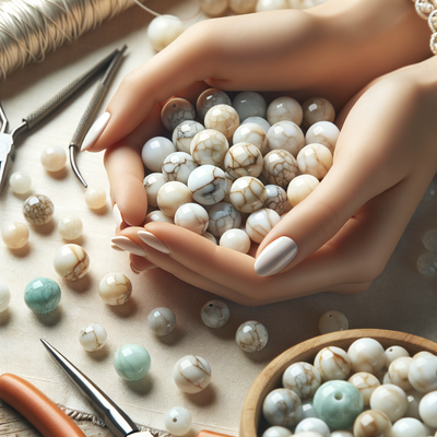 Exploring the Healing Properties of Creamy Howlite Gemstone Beads for Jewelry Making