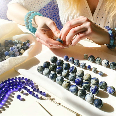 Exploring the Healing Powers and Creative Uses of Natural Sodalite Blue Spot Stone Beads in Jewelry