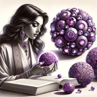 Exploring the Healing Properties and Splendid Brilliance of Natural Purple Impression Jasper Beads