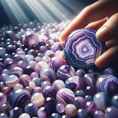 The Allure of Violet Lace Agate Beads: A Journey into Their Beauty and Craftsmanship