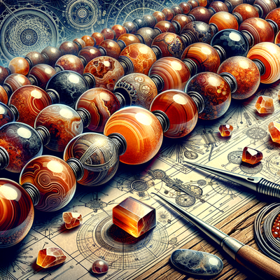 The Geology, Spiritual Significance, and Crafting Potential of Orange Madagascar Crystal Agate Beads