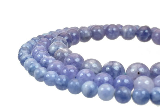 Dark Blue Dead Agate Gemstone Round Stone Beads 6mm/8mm/10mm  Natural Healing Stone Chakra Stones For Jewelry Making - BeadsFindingDepot