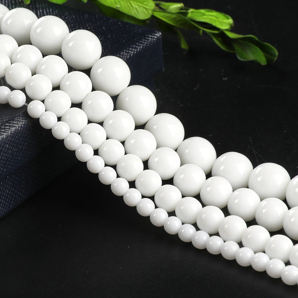 new white agate gemstone round beads 6 mm 8 mm 10 mm natural stones beads natural healing stone chakra stones for jewelry...